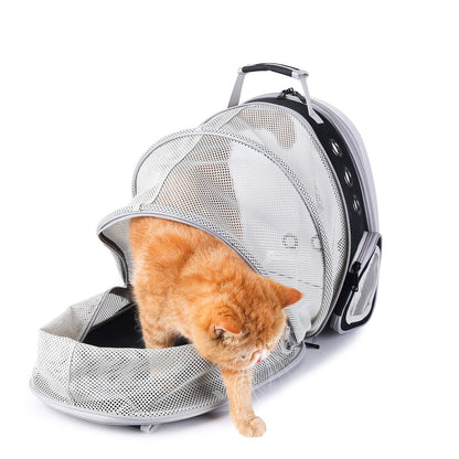 Lollimeow Cat Carrier Backpack, Expandable Bubble Pet Carrier