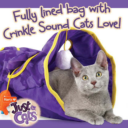 Hartz Just for Cats The Crinkler, 3-in-1 Mega Cat Toy with Vine Catnip