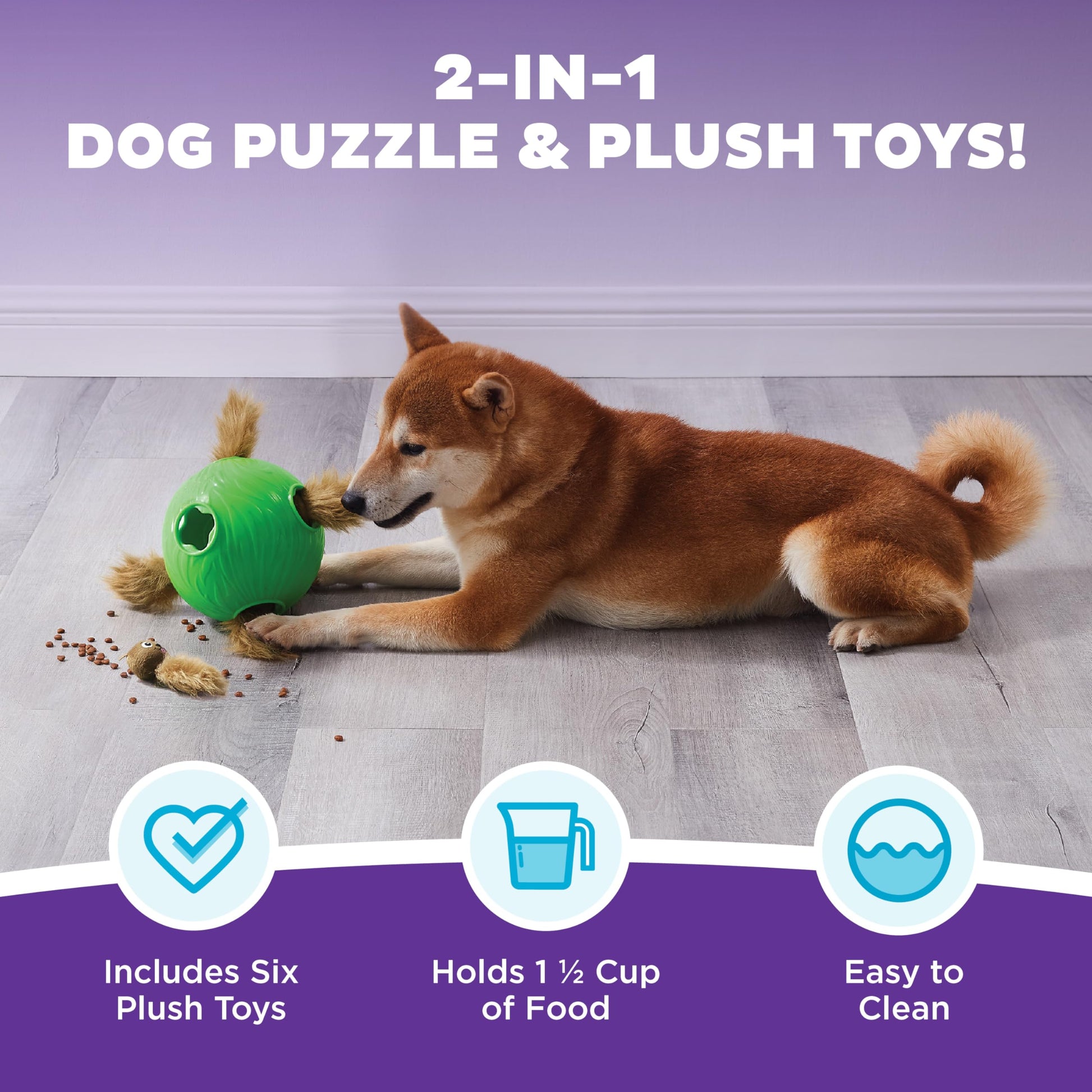 Outward Hound by Nina Ottosson Dog Snuffle N' Treat Ball Puzzle, Ball