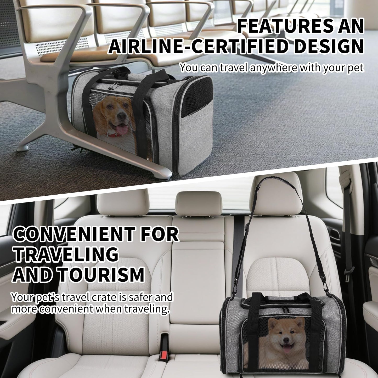 Yipincover Carriers Soft-Sided Pet Carrier Case Carriers