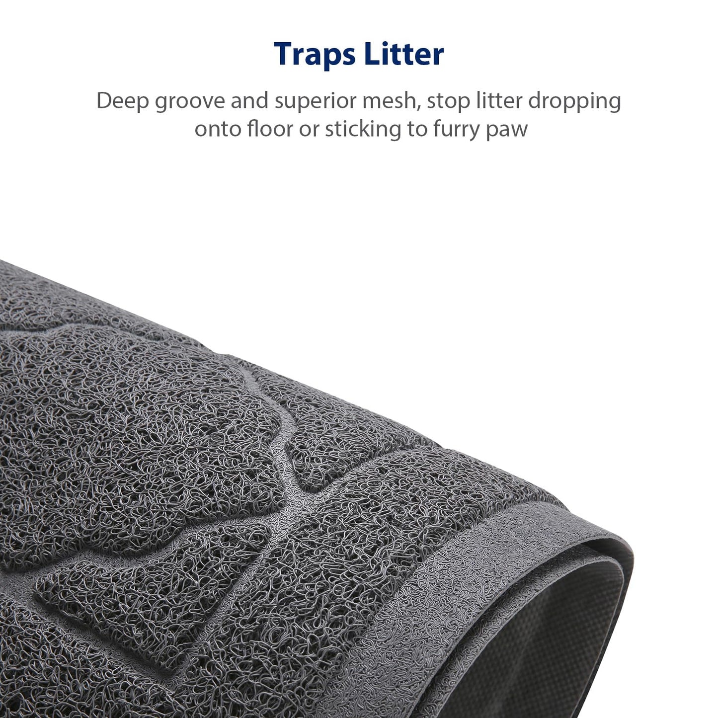 WePet Cat Litter Box Mat, Kitty PVC Pad, Durable Trapping Rug Mat