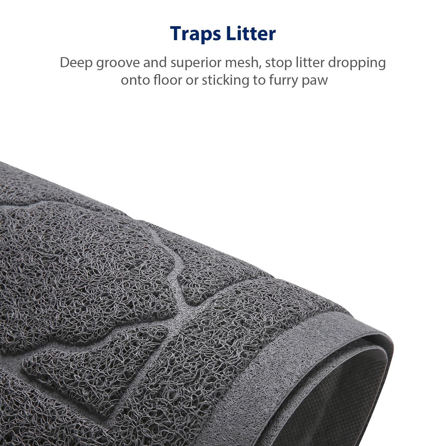 WePet Cat Litter Box Mat, Kitty PVC Pad, Durable Trapping Rug Mat