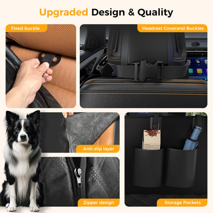 Elouta Dog Car Seat Cover for Back Seat,100% Waterproof Scratch Seat