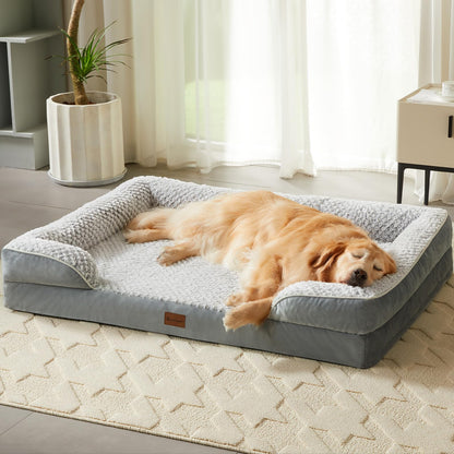 LEXTRO Orthopedic Dog Beds for Large Dogs, Extra Large Dog Bed, Bed