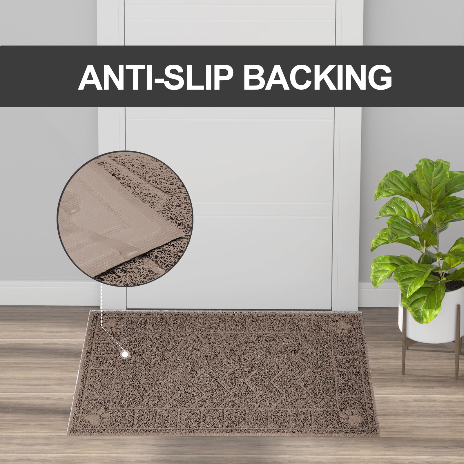 Motsamla Cat Litter Mat, Litter Trapping Mat Soft on Kitty Paws, Mat