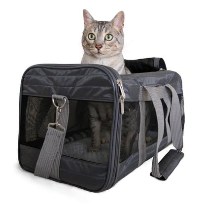 Sherpa Pet Carrier Airline Approved with Spring Wire Frame Cat Carrier