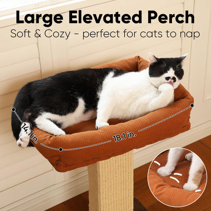 FUKUMARU Cat Scratching Post, Retro-Style Tall Scratch Posts
