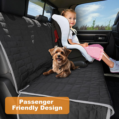 Reliadura Dog Car Seat Cover for Back Seat,Washable Bench Seat Cover