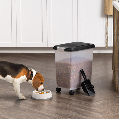IRIS USA Airtight Dog Food Storage Container with 2-Cup Scoop and Bowl