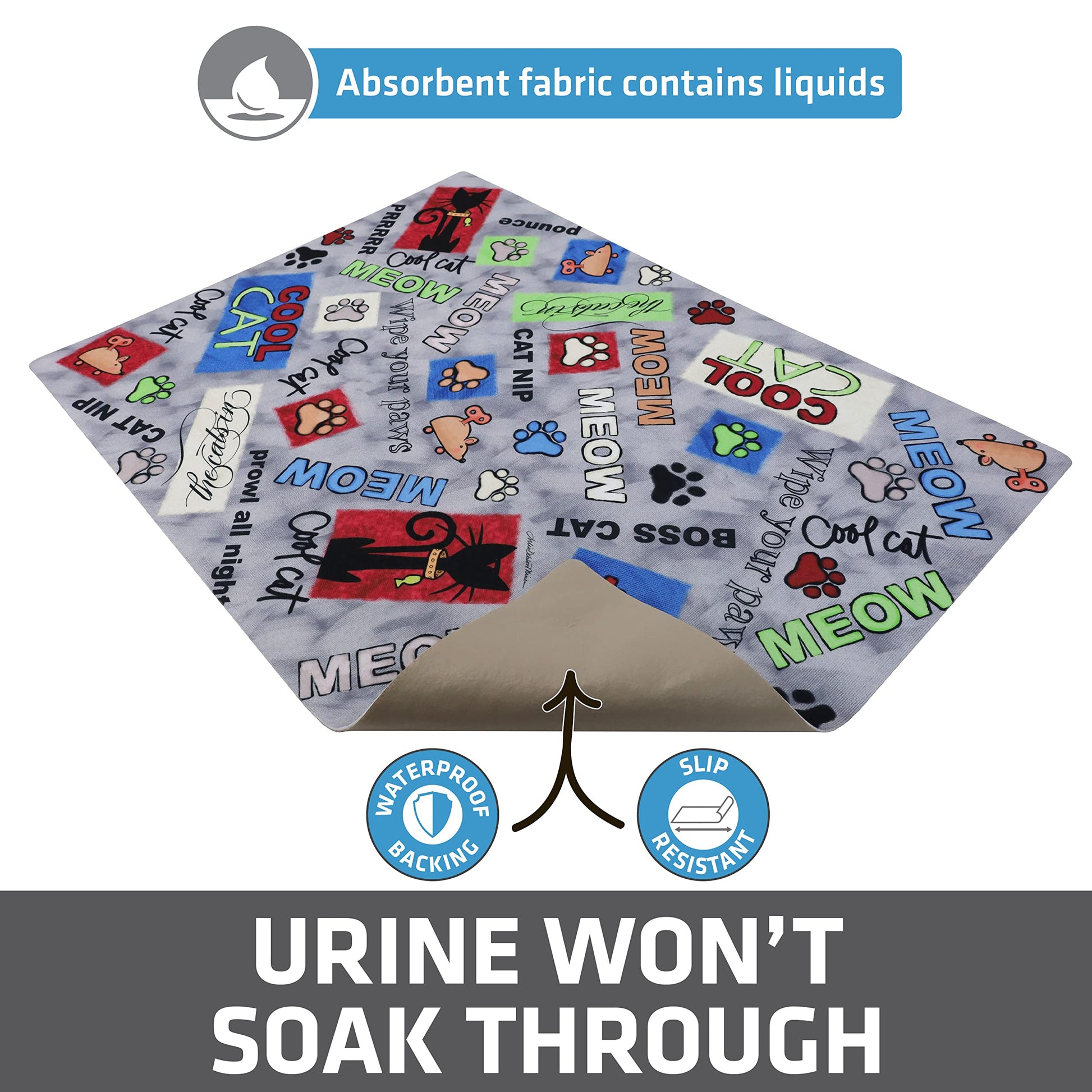 Drymate Cat Litter Box Mat, Litter Trapping Mat, Waterproof Mat