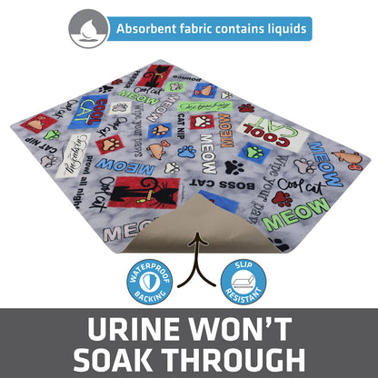Drymate Cat Litter Box Mat, Litter Trapping Mat, Waterproof Mat