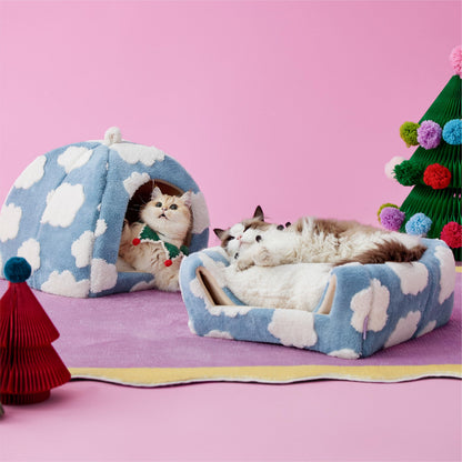 Lesure Cute Cat Beds for Indoor Cats 1 Cat Cave Bed for Kittens Bed