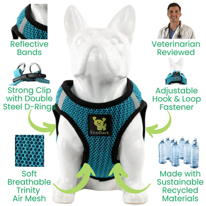 EcoBark Step in Dog Harness Soft Mesh Dog Vest Harnesses for Harness