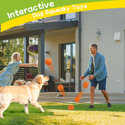 havit Indestructible Squeaky Dog Balls for Aggressive Chewers Chew