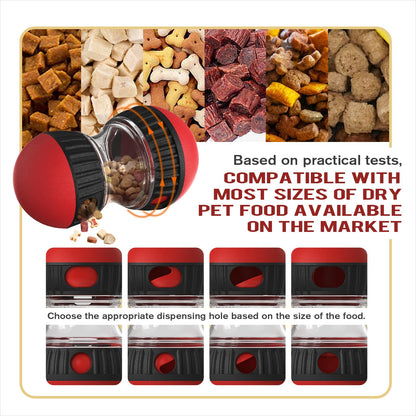 BSISUERM Dog Food Dispensing Puzzle Toy Adjustable Treat Ball