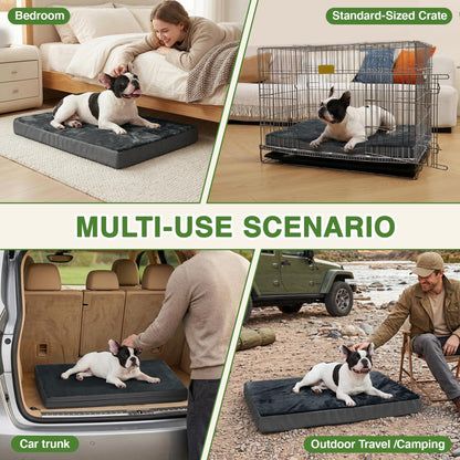 Vonabem Waterproof Small Dog Bed Crate Pad, Outdoor Washable Crate