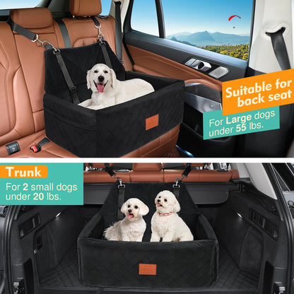 NEEZUKAR Dog Car Seat for Large Medium Dogs,Portable Washable Pet Seat