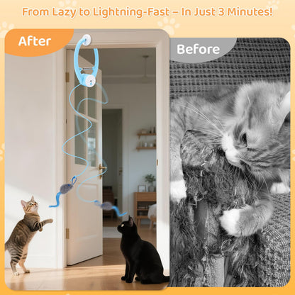 COSOWO Automatic Interactive Cat Toys for Indoor Cats Electric Wand