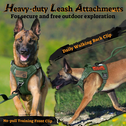 rabbitgoo Tactical Dog Harness for Medium Dogs No Pull Harness