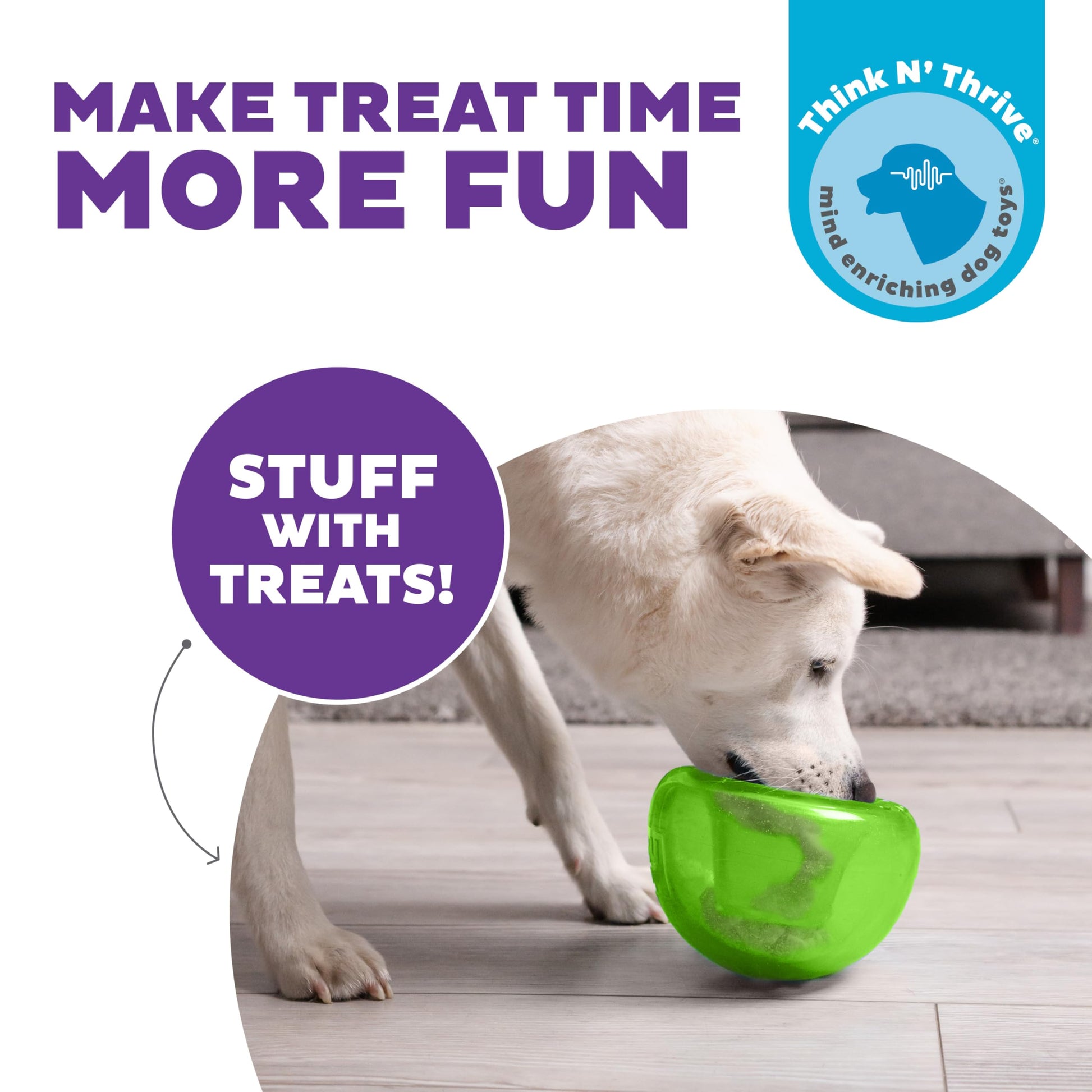 Outward Hound by Planet Dog Snoop Dog Toy Treat‑Dispenser Puzzle
