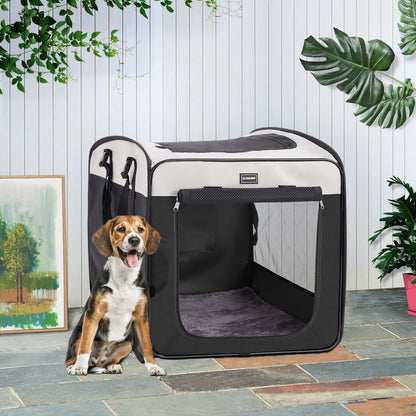 DONORO Dog Kennels and Crates for Medium Dogs, Portable Pop Up Bag