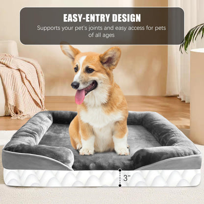 Spotted Play Orthopedic Dog Bed with Sides Dog Sofa Beds