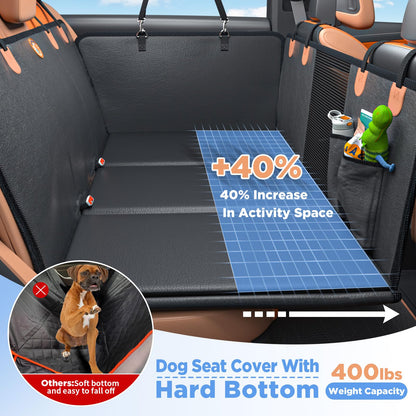 MYJAQI Back Seat Extender for Dogs, Waterproof Dog Car Seat Cover