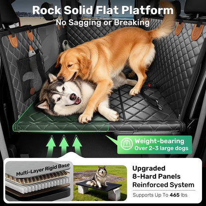 Zanch Heavy-Duty Dog Car Seat Cover, Flat Solid Back Seat Seat