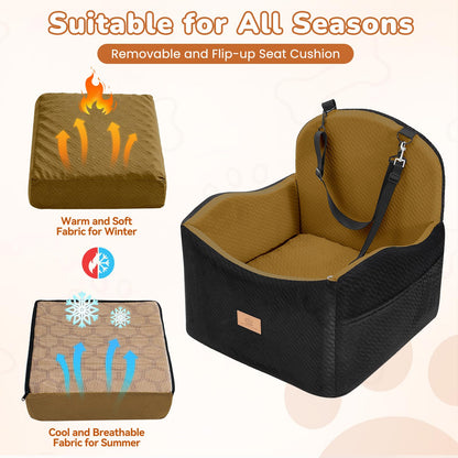 Dog Car Seat for Medium/Small Dogs, Dog Booster Car Seat, Pet Seat