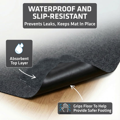Drymate Jumbo Dog Playpen Mat (60x74), Super Absorbent, Waterproof Mat
