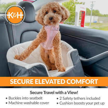 K&H Pet Products Bucket Booster Dog Car Seat for Small Dogs, Seat Seat