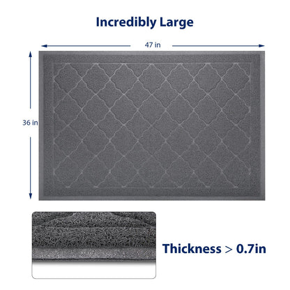 WePet Cat Litter Box Mat, Kitty PVC Pad, Durable Trapping Rug Mat