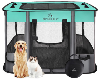 Dog Playpen,Pet Playpen,Foldable Puppy Cat Playpen,Portable Exercise