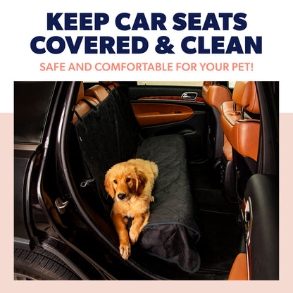 Active Pets Car Rear Seat Cover for Dogs, Durable Waterproof Seat