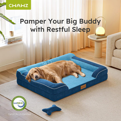 CWAWZ XXL Dog Bed for Extra Large Dogs, Giant Orthopedic Dog Bed