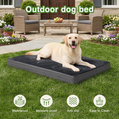 Waterproof XXL Dog Beds Large Sized Dogs, Outdoor Washable Crate Bed