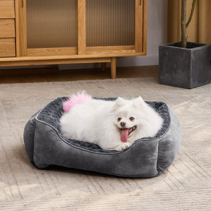 JOEJOY Rectangle Dog Bed for Large Medium Small Dogs Washable Bed