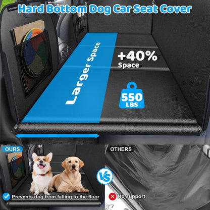 URPOWER 2026 Upgraded Back Seat Extender for Dogs Large Hard Seat
