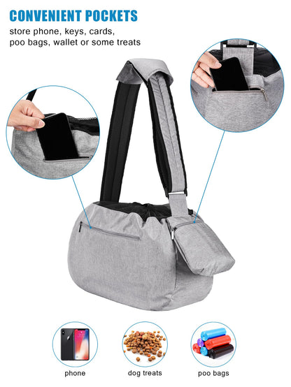 Ownpets Pet Sling Carrier, Fits 15 to Extra-Large Dog/Cat Sling Bag