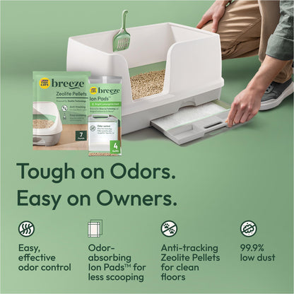 Purina Tidy Cats Litter System, Non-Clumping, Breeze XL Odor Box