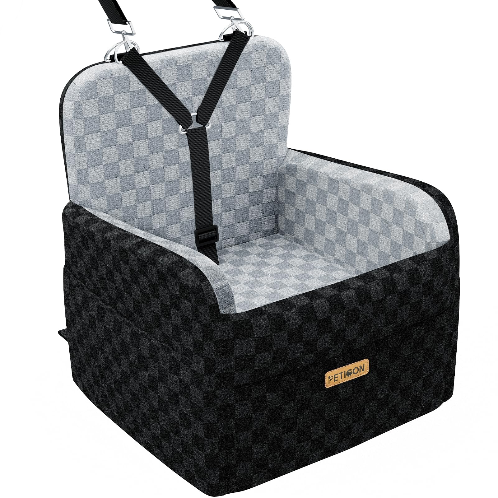 PETICON Waterproof Dog Car Seat for Small Medium Dogs, Memory Seat