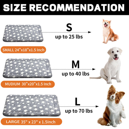 pobopobo Dog Bed Mat, Reversible Crate Pads for Crate