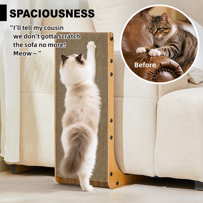 Markarbarka Value 2-Pack L-Shaped Cardboard Cat Scratcher, Scratchers