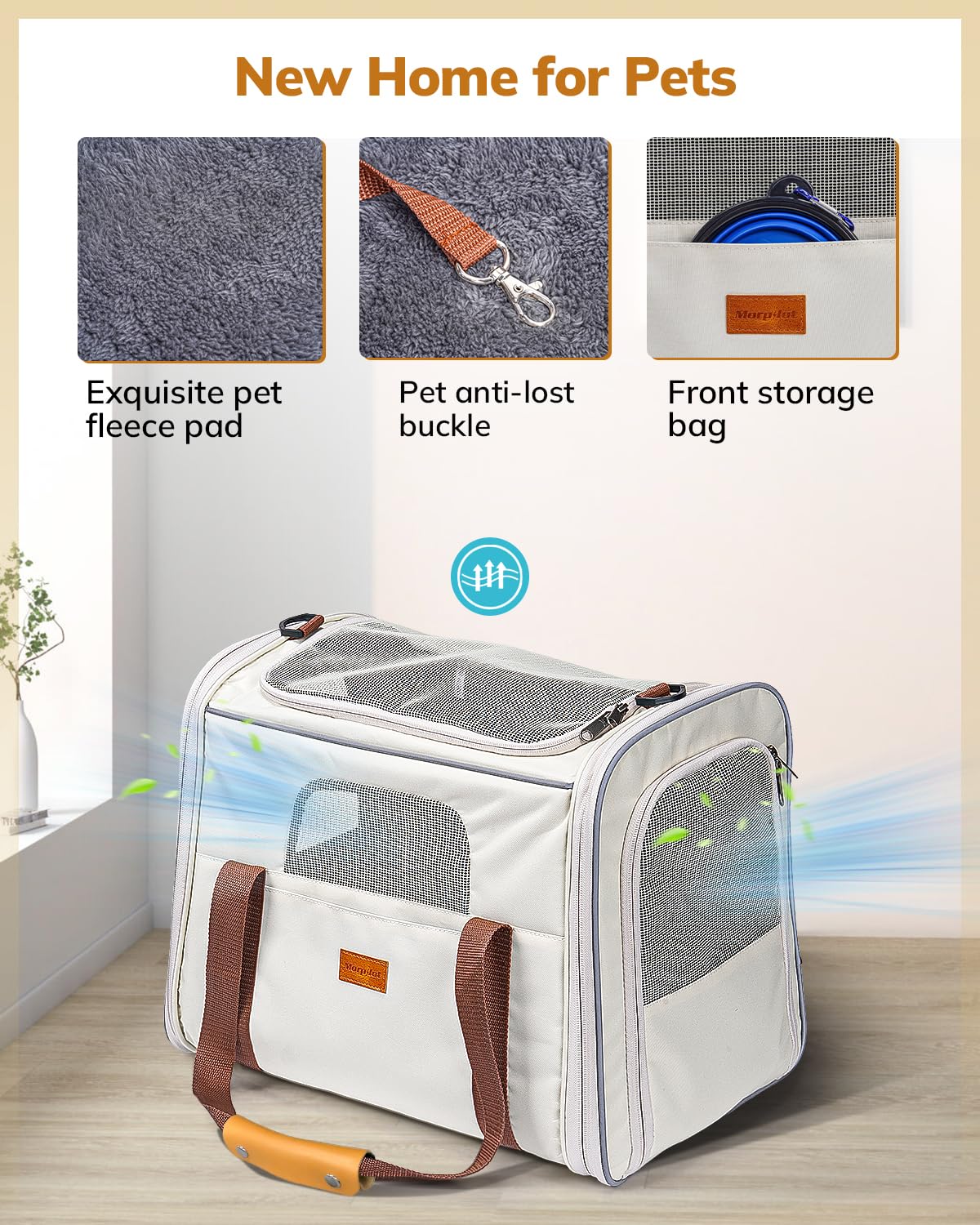 Morpilot Cat Carrier Cat Carrier Soft for Small or Medium Carriers