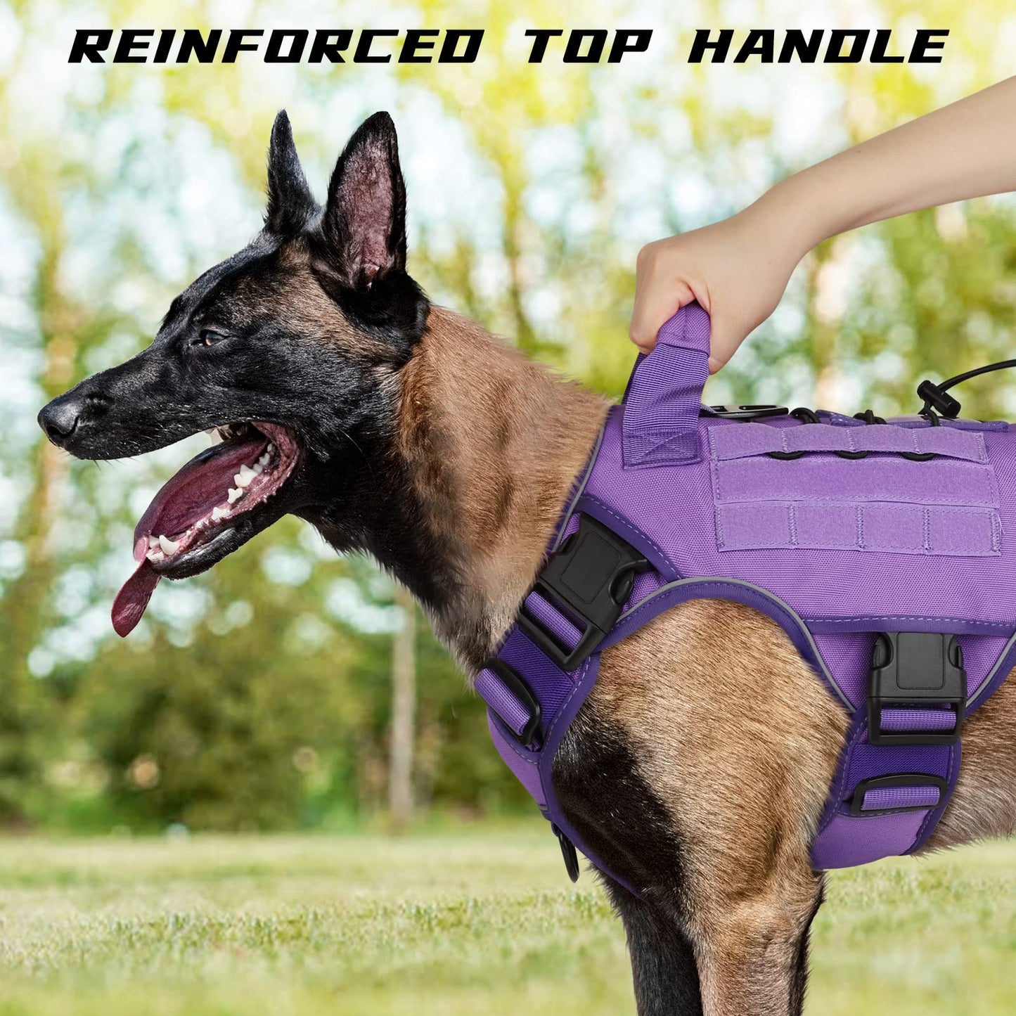 WINGOIN Tactical Dog Harness with Handle Tactical Dog Harness