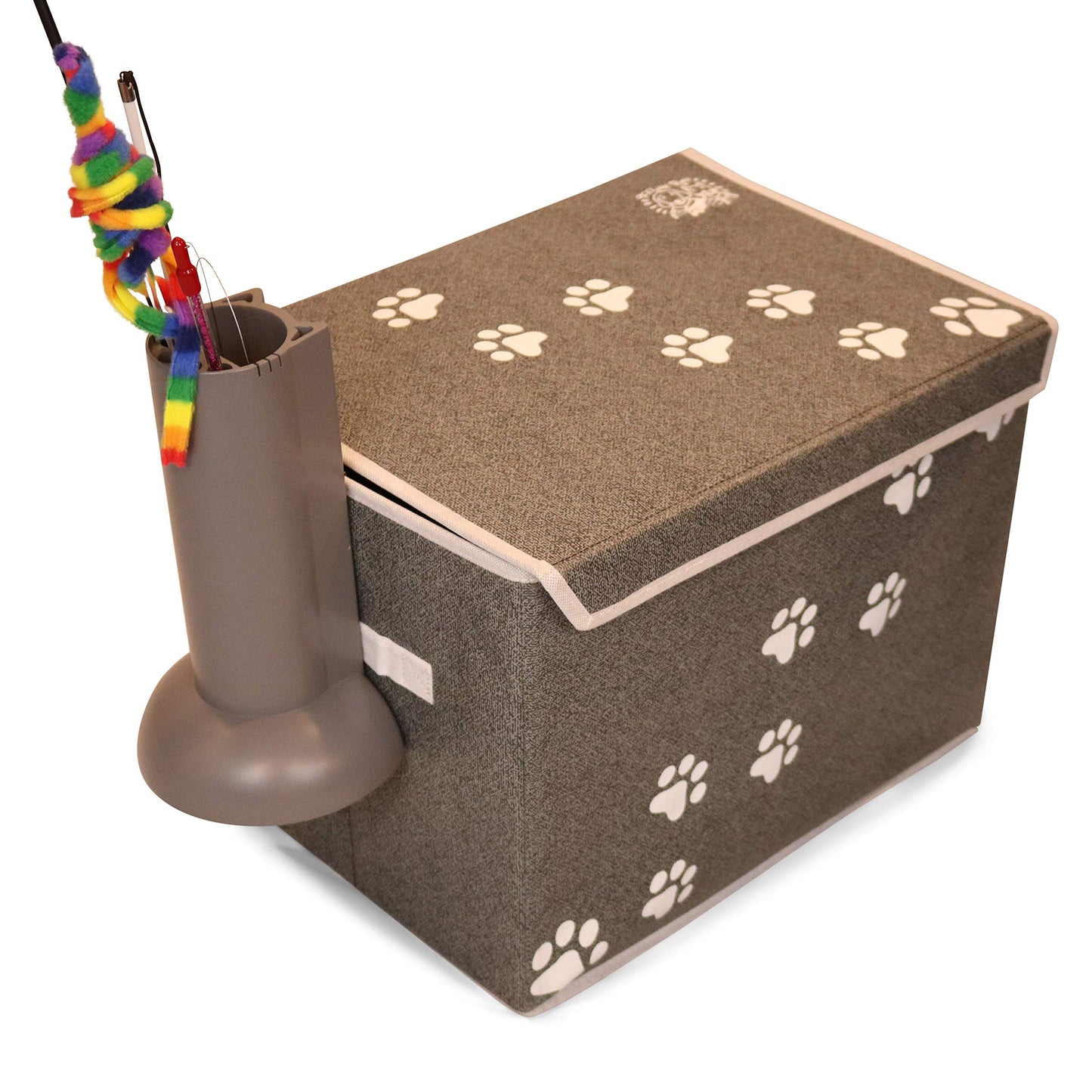 Feline Ruff Cat Teaser Wand Holder. Keep Cats Safe with This Wand