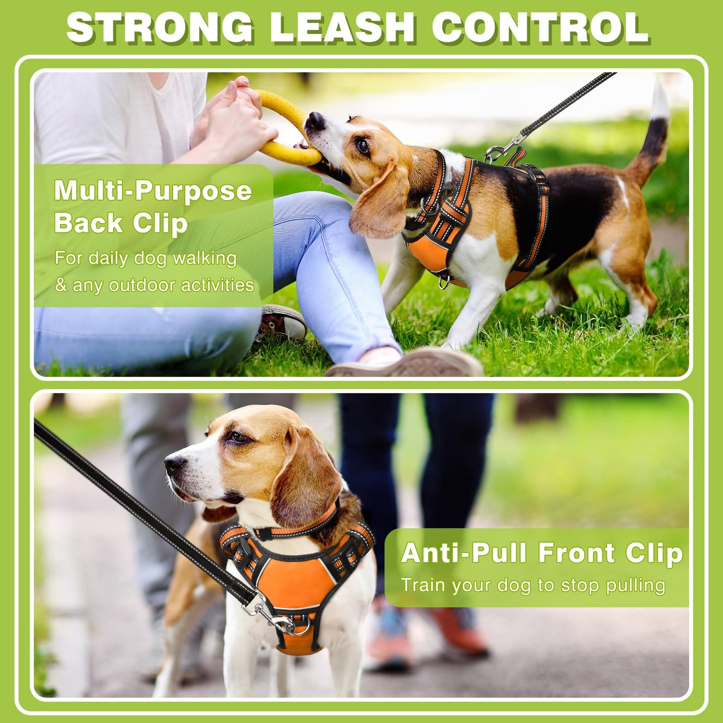WINSEE Dog Harness No Pull, Pet Harnesses with Dog Collar, Collar