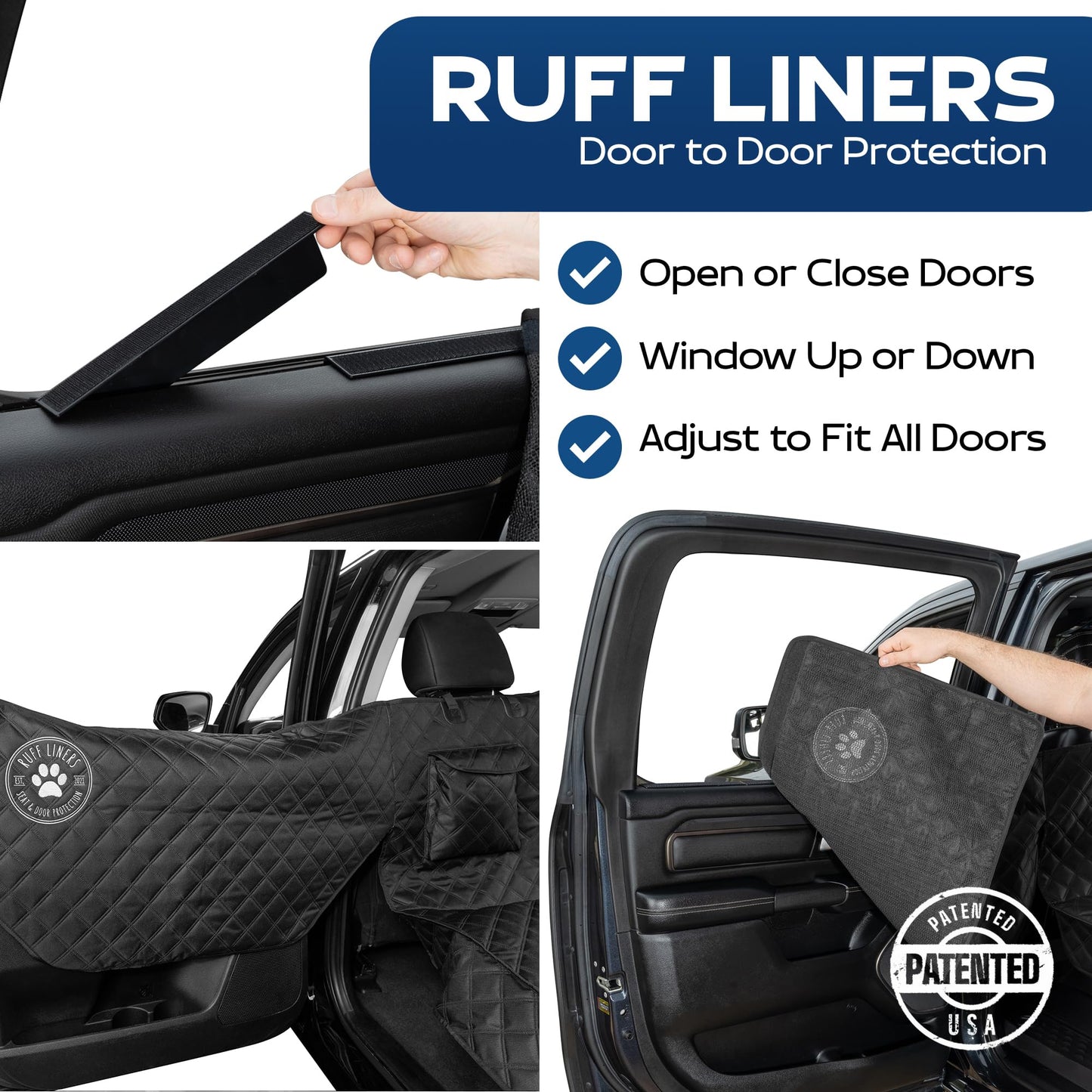 Ruff Liners Dog Hammock for Car, As Seen on Shark Tank Back Seat