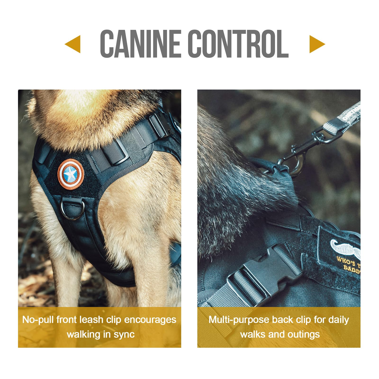 OneTigris Tactical Dog Harness Vest with Handle,Dog Harness