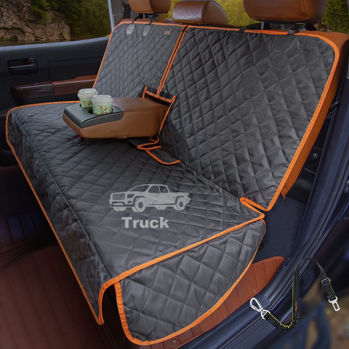 iBuddy Dog Car Seat Cover for Back Seat of Trucks Ford Seat